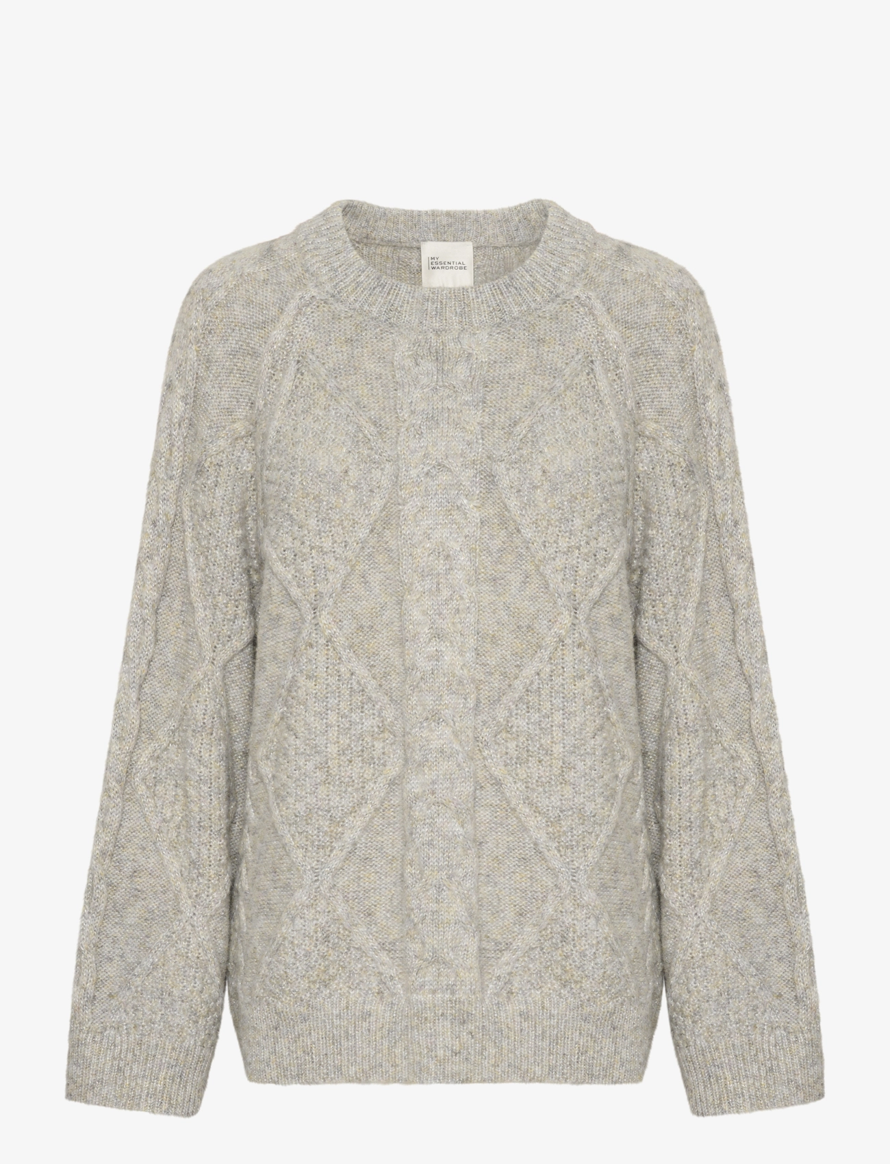 My Essential Wardrobe VeraMW Knit Pullover - Pullover - LIGHT GREY GLITTER / grey