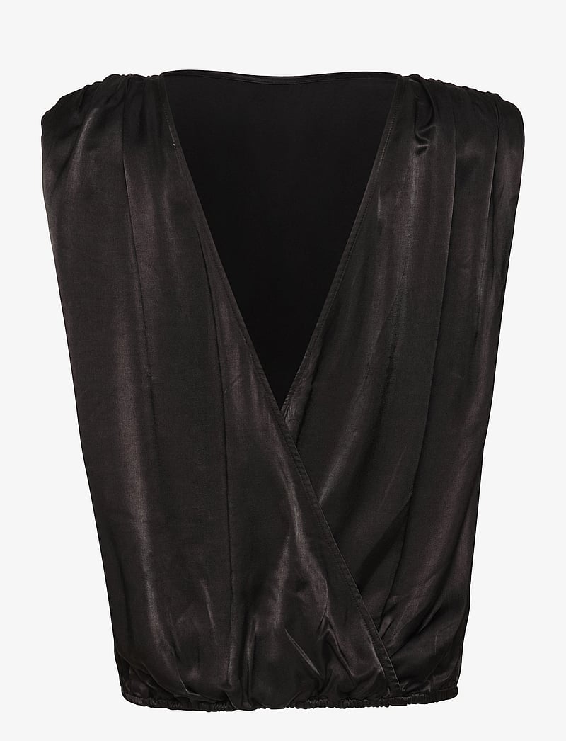 My Essential Wardrobe - EstelleMW Wrap Top - Ärmellose blusen - black - 2