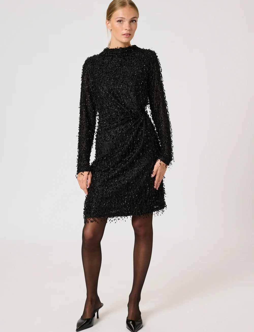 My Essential Wardrobe - SinoMW Knot Dress - festklänningar - black - 3