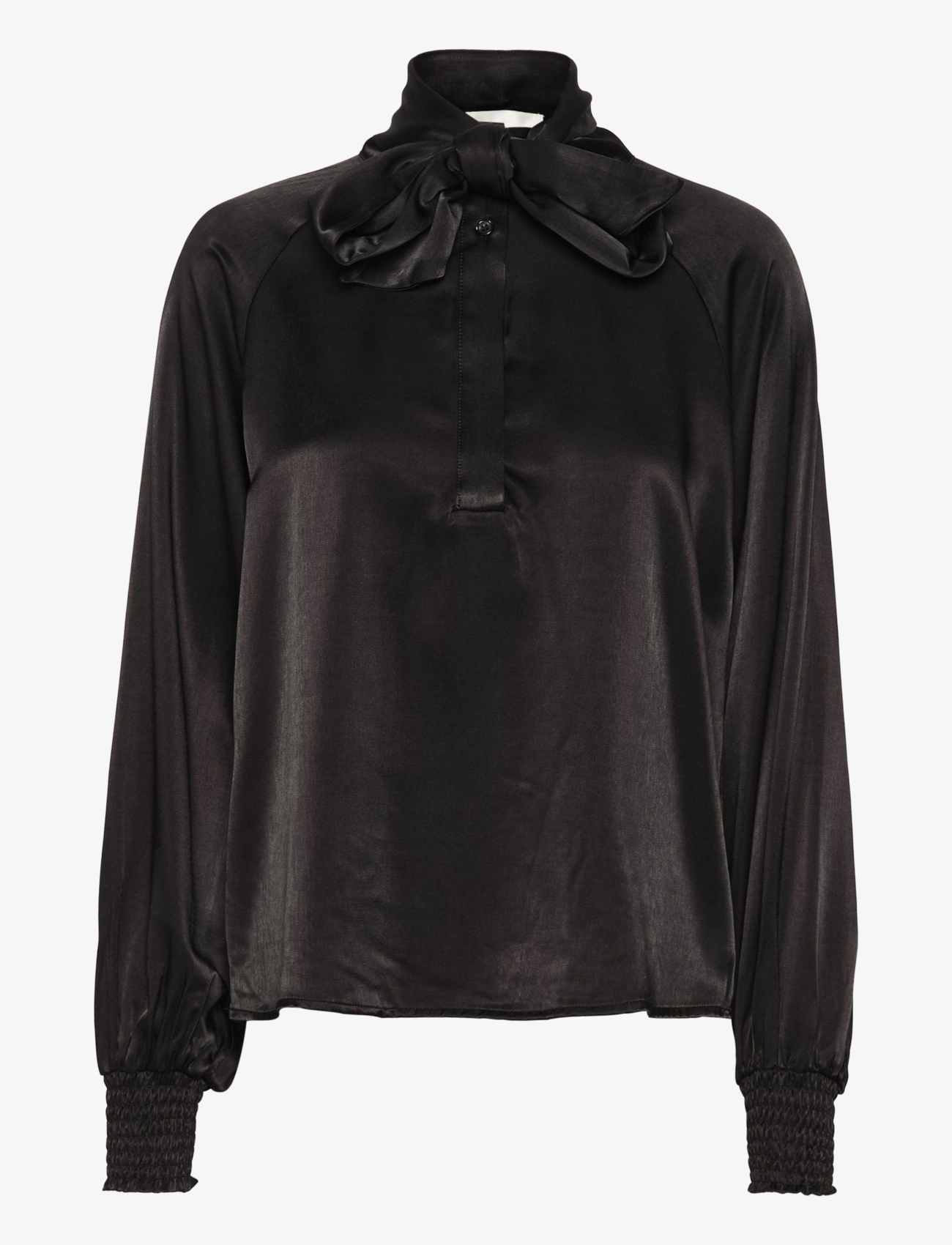 My Essential Wardrobe EstelleMW Scarf Blouse - Kläder - BLACK / black
