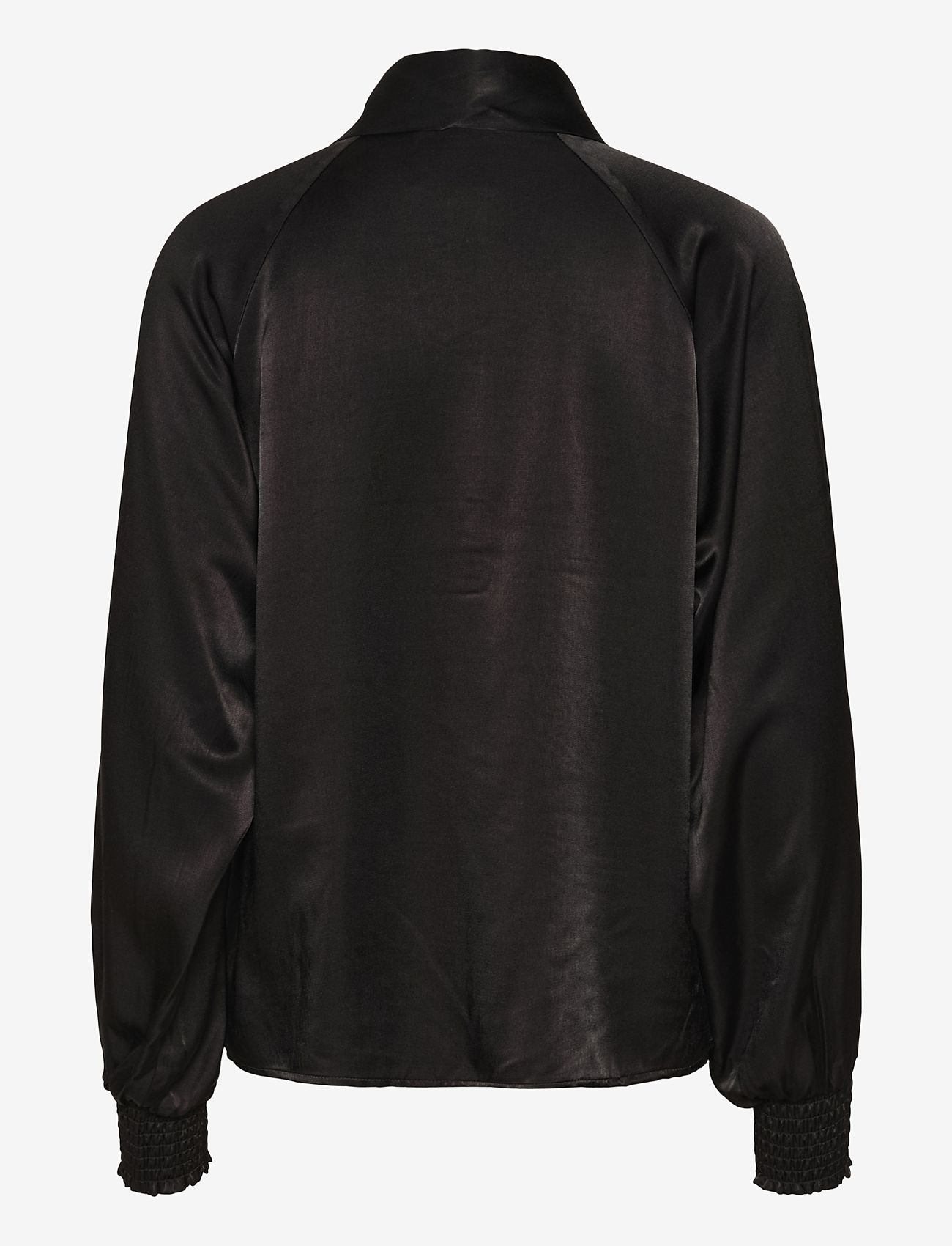 My Essential Wardrobe - EstelleMW Scarf Blouse - langerma blússur - black - 2