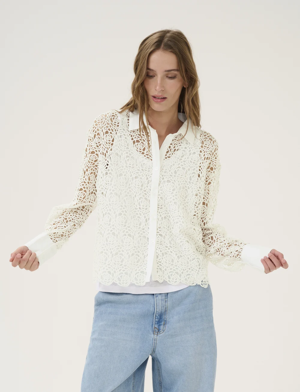 My Essential Wardrobe - LivMW Shirt - pikkade varrukatega särgid - bright white - 0