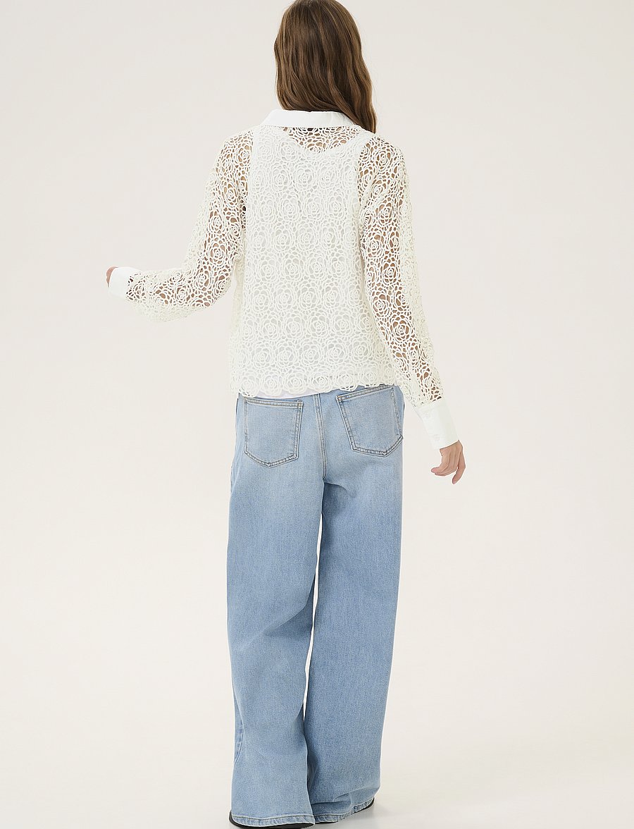 My Essential Wardrobe - LivMW Shirt - pikkade varrukatega särgid - bright white - 4