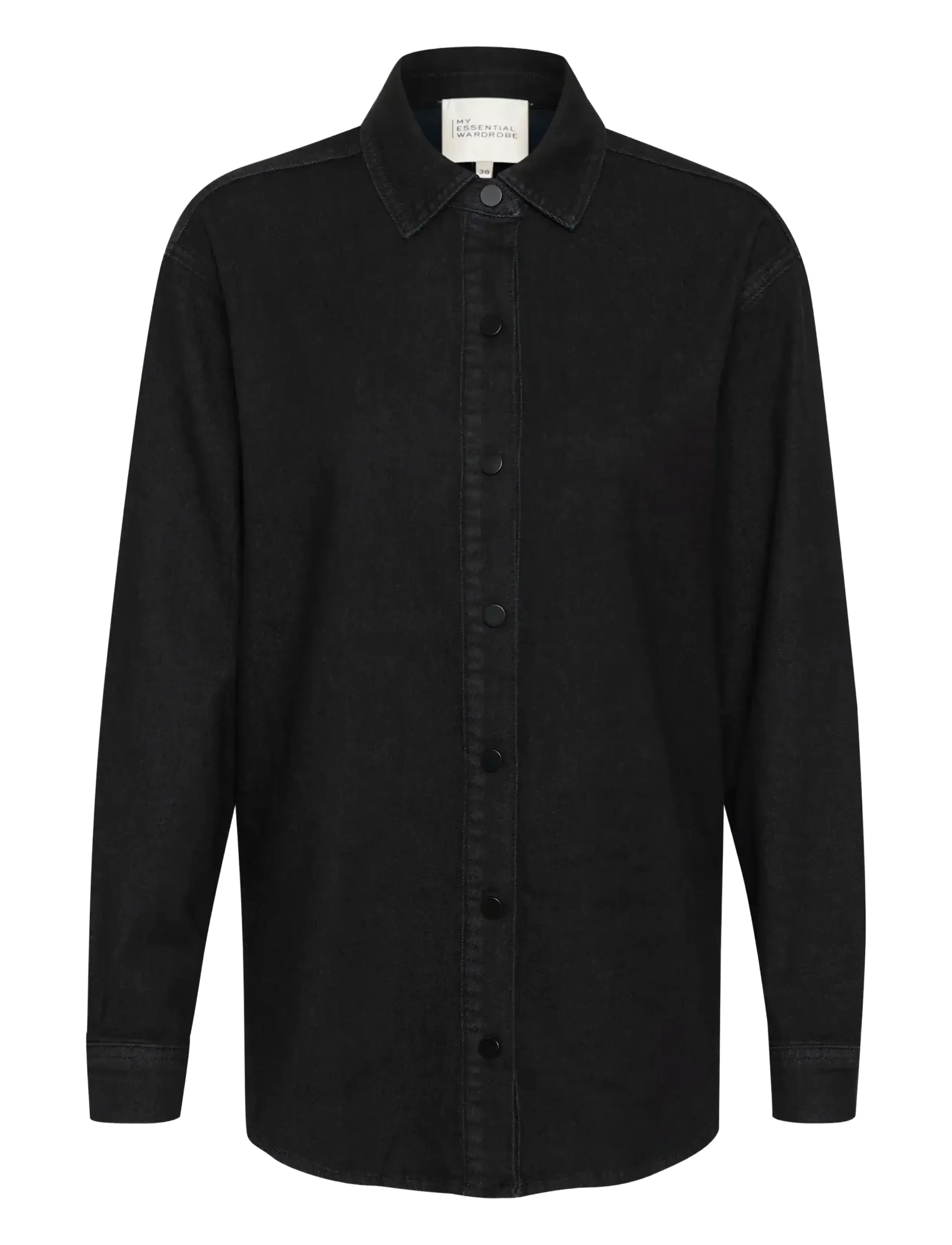 MY ESSENTIAL WARDROBE Laramw 115 Boxy Shirt Schwarz - 36 - Damen