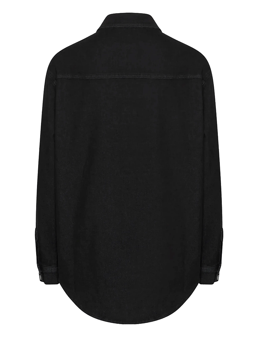 My Essential Wardrobe - LaraMW 115 Boxy Shirt - black wash - 2