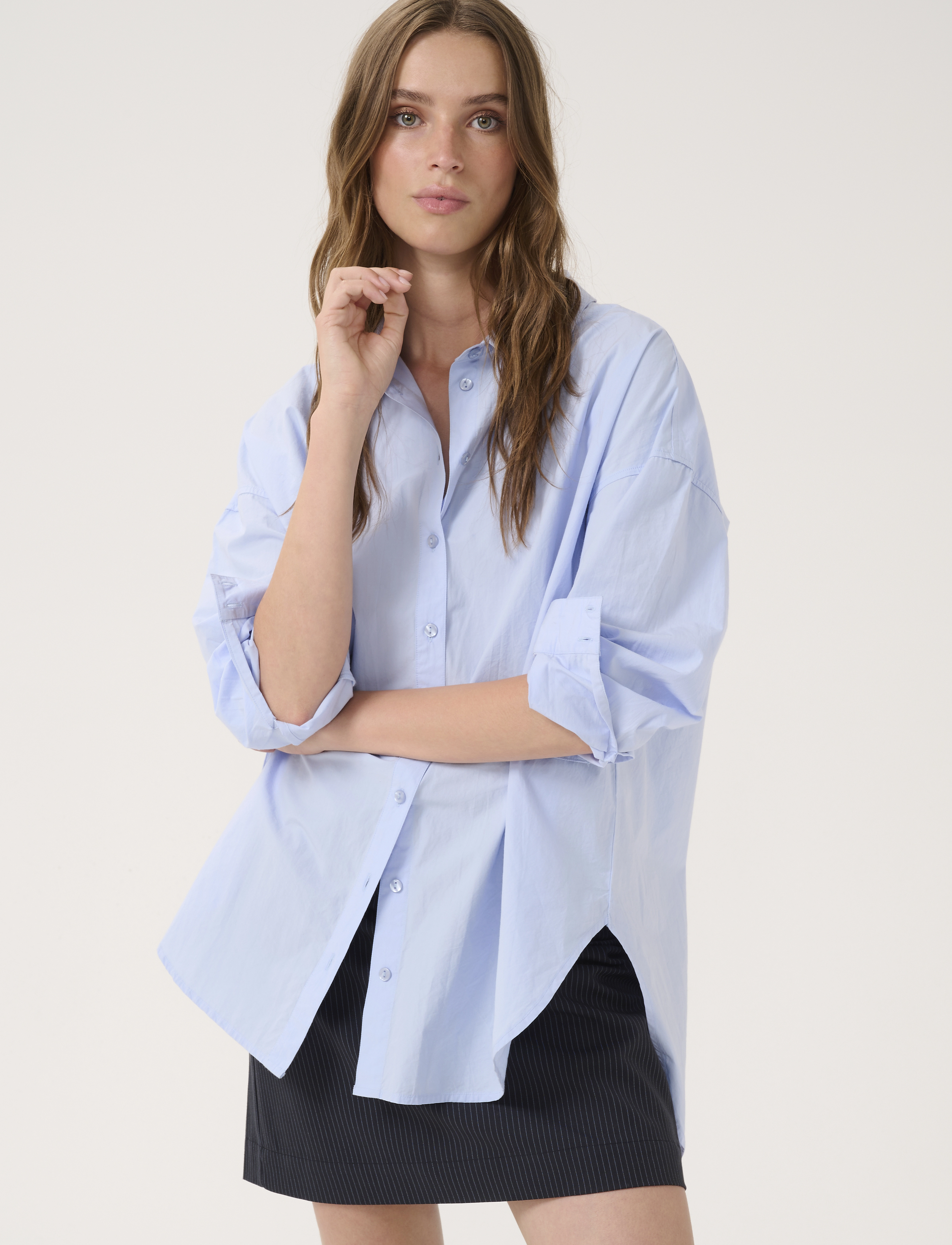 My Essential Wardrobe - SunnaMW Boxy Shirt - kentucky blue - 0