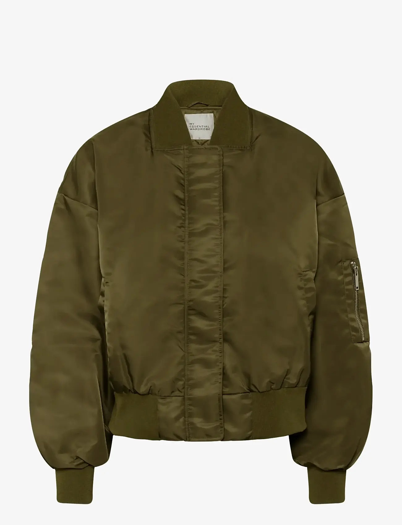 My Essential Wardrobe - HelgaMW Short Bomber Jacket - kevadjoped - capers - 1