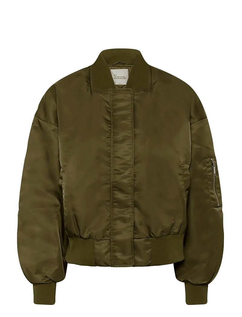 My Essential Wardrobe - HelgaMW Short Bomber Jacket - forårsjakker - capers - 1
