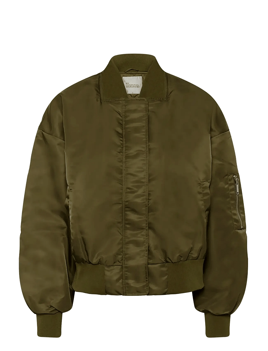 My Essential Wardrobe - HelgaMW Short Bomber Jacket - lentejassen - capers - 1