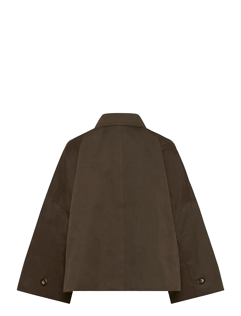 My Essential Wardrobe - LyonMW OS Short Jacket - spring jackets - major brown - 2