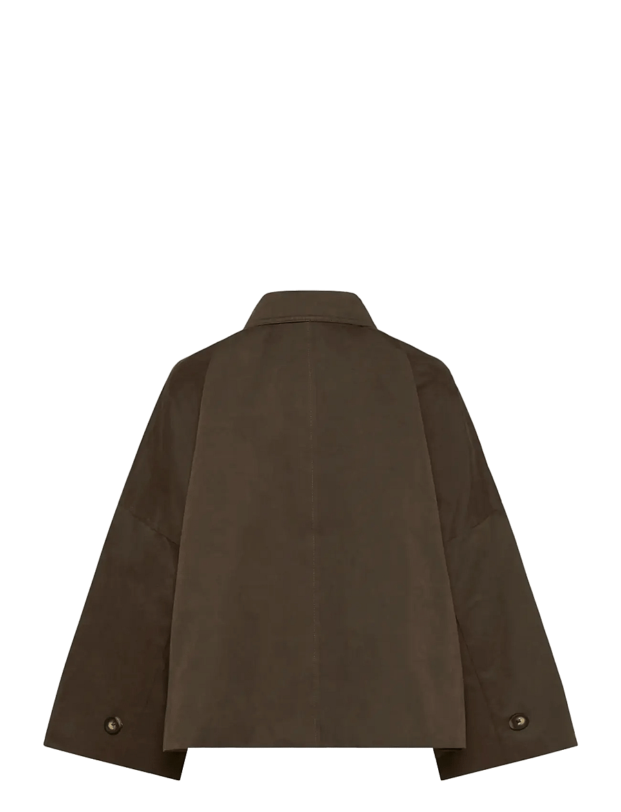 My Essential Wardrobe - LyonMW OS Short Jacket - spring jackets - major brown - 2