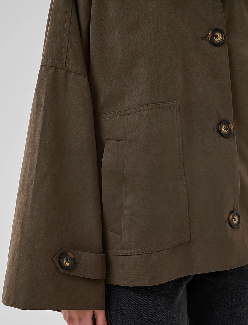 My Essential Wardrobe - LyonMW OS Short Jacket - spring jackets - major brown - 5