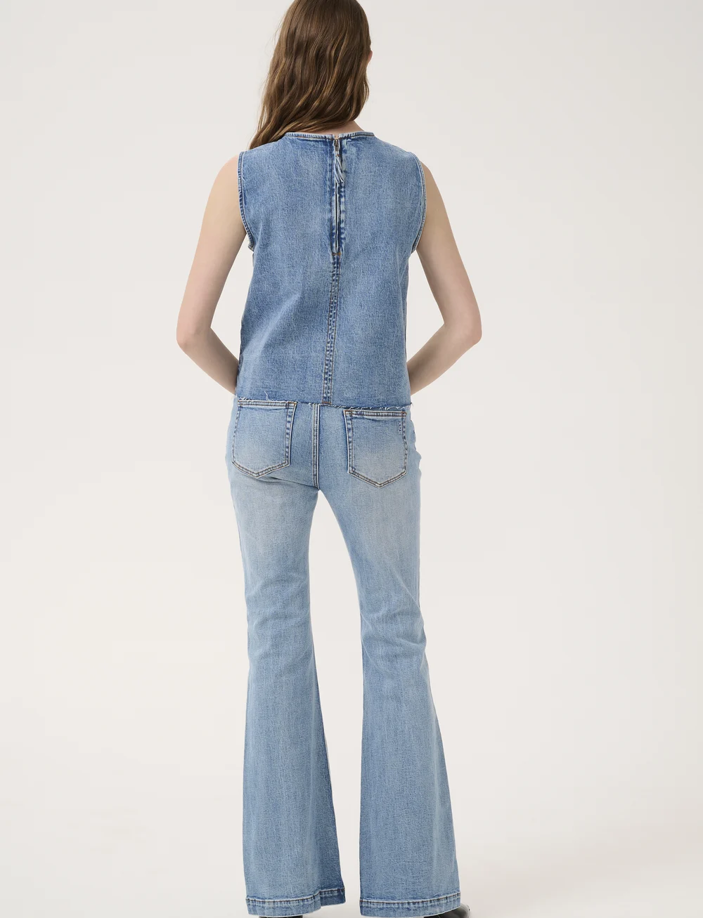 My Essential Wardrobe - DangoMW 144 Top - linnen - light blue retro wash - 4