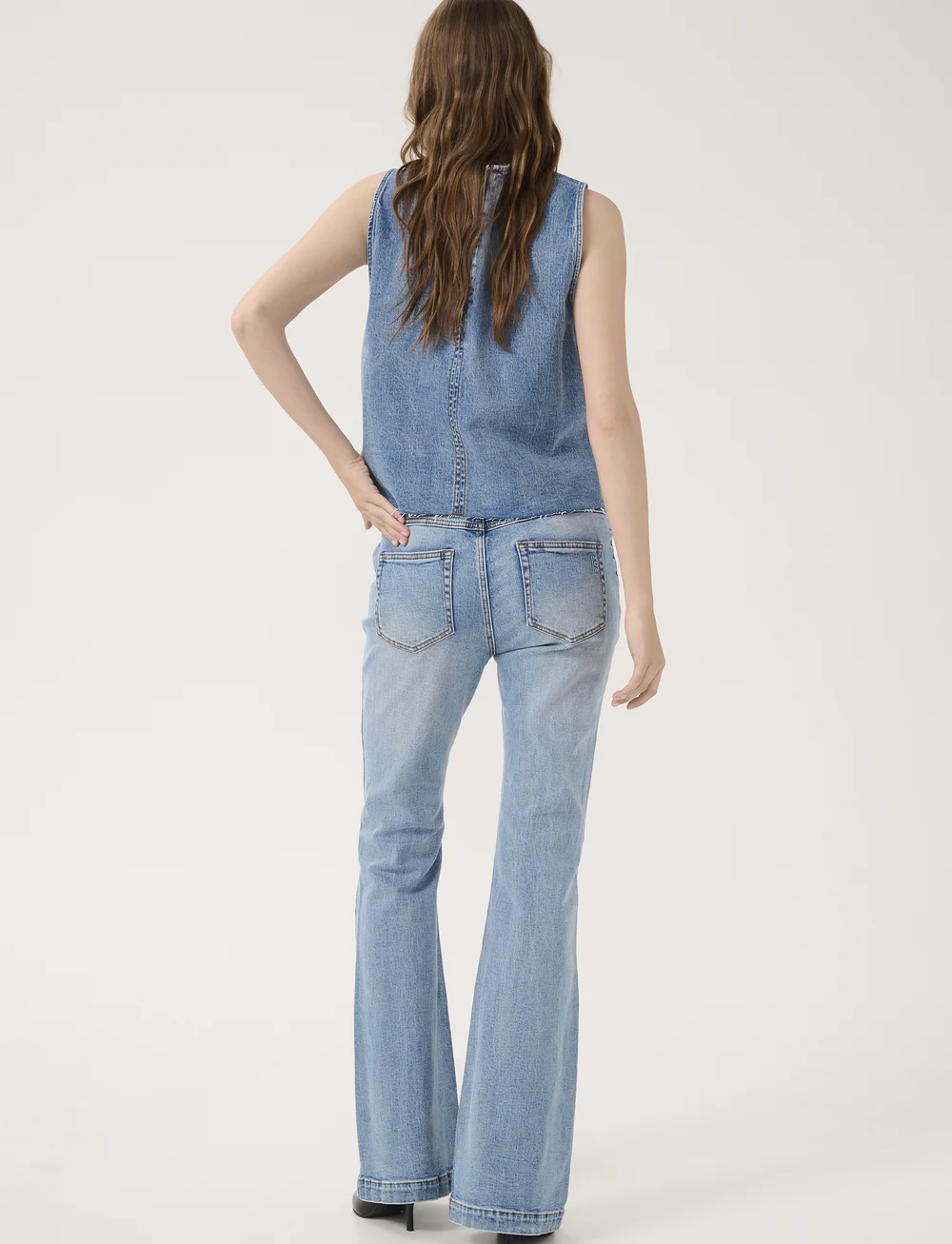 My Essential Wardrobe - DangoMW 144 High X-Wide Bootcut - bootcut jeans - light blue retro wash - 4