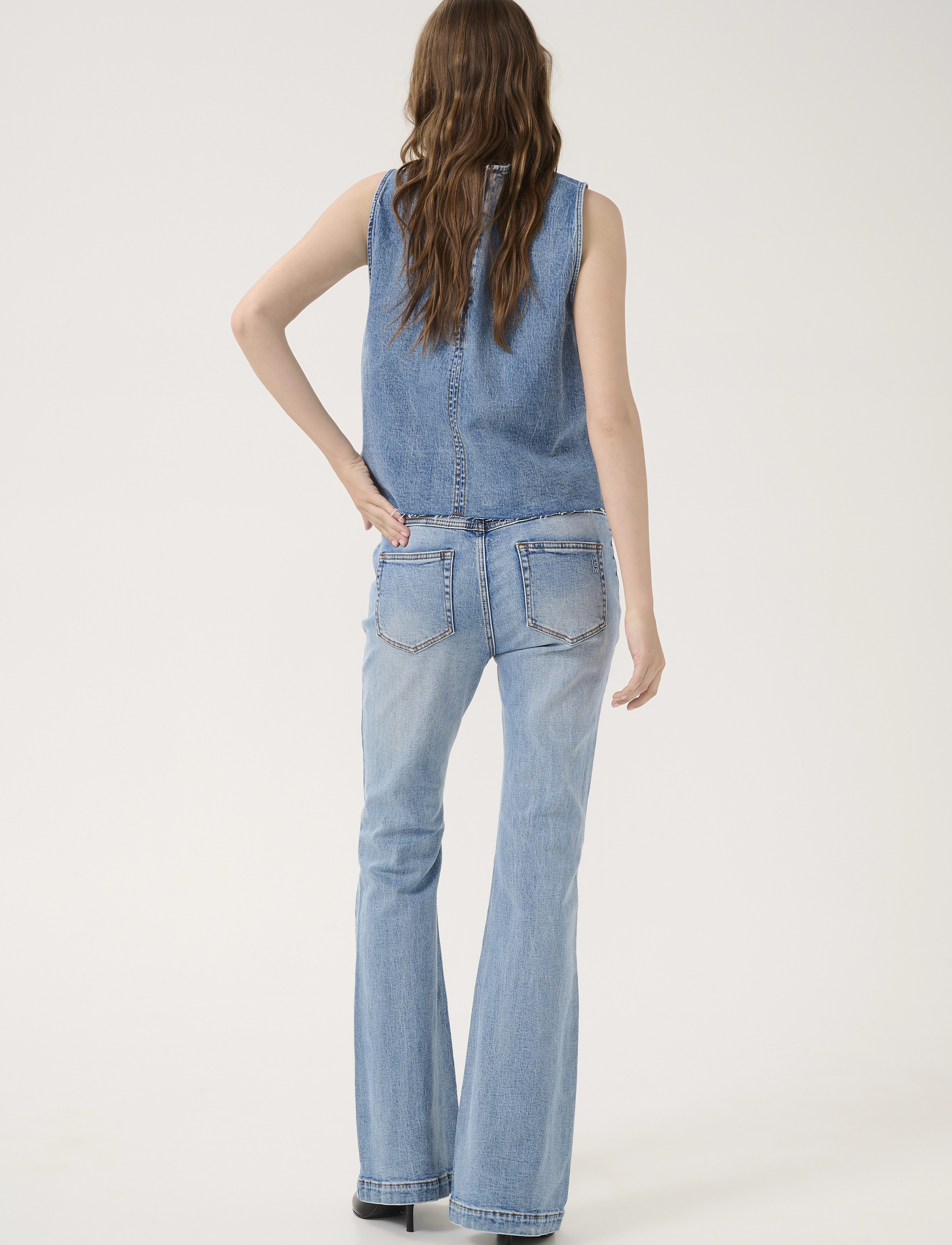 My Essential Wardrobe - DangoMW 144 High X-Wide Bootcut - bootcut jeans - light blue retro wash - 4