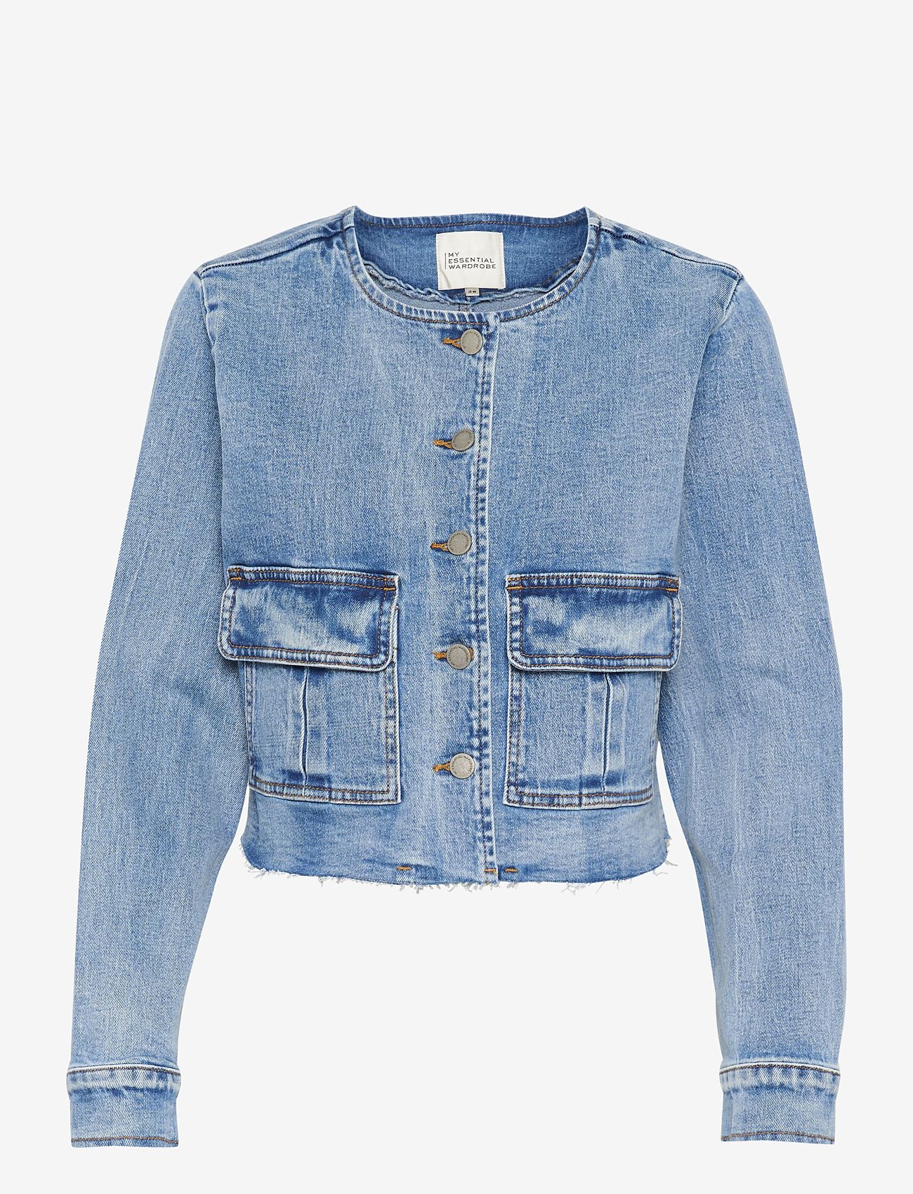 My Essential Wardrobe - DangoMW 144 Short Jacket - jeansjackor - light blue retro wash - 1
