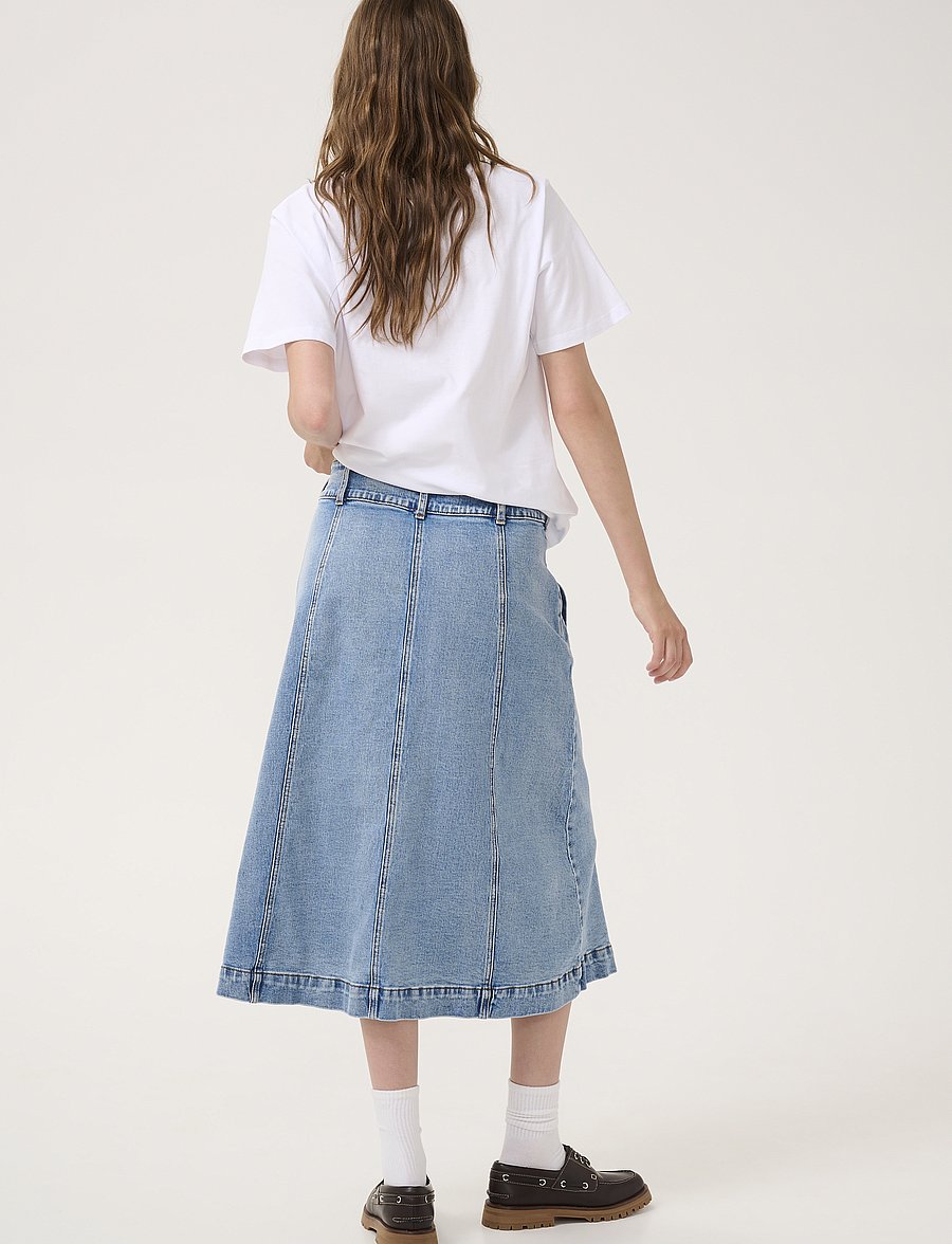 My Essential Wardrobe - DangoMW 144 Skirt - spijkerrokken - light blue retro wash - 4