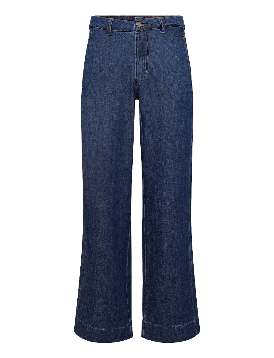 My Essential Wardrobe - Jeans Wide MWHilma 171 - hosen mit weitem bein - dark blue wash - 0