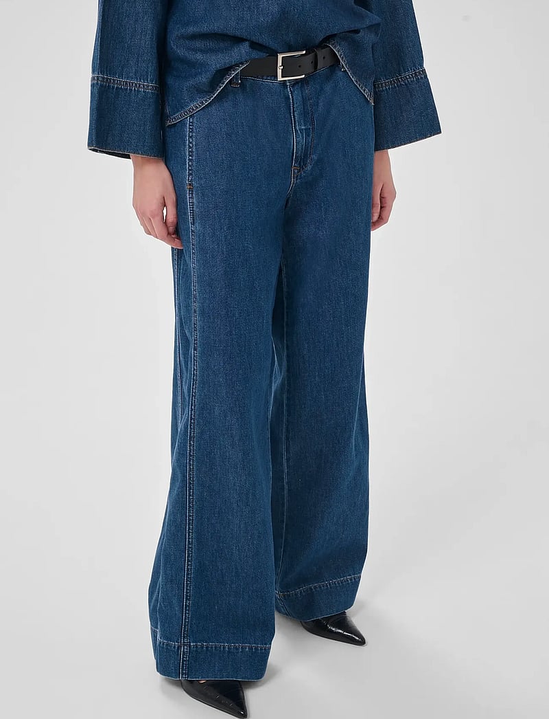 My Essential Wardrobe - Jeans Wide MWHilma 171 - wide leg jeans - medium blue wash - 0