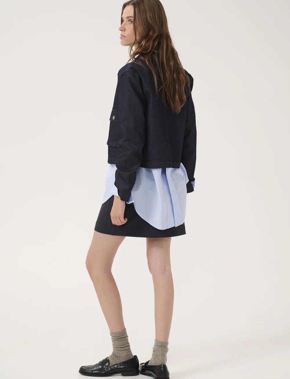 My Essential Wardrobe - TennaMW 172 Jacket - gallajakkar - dark blue un-wash - 4