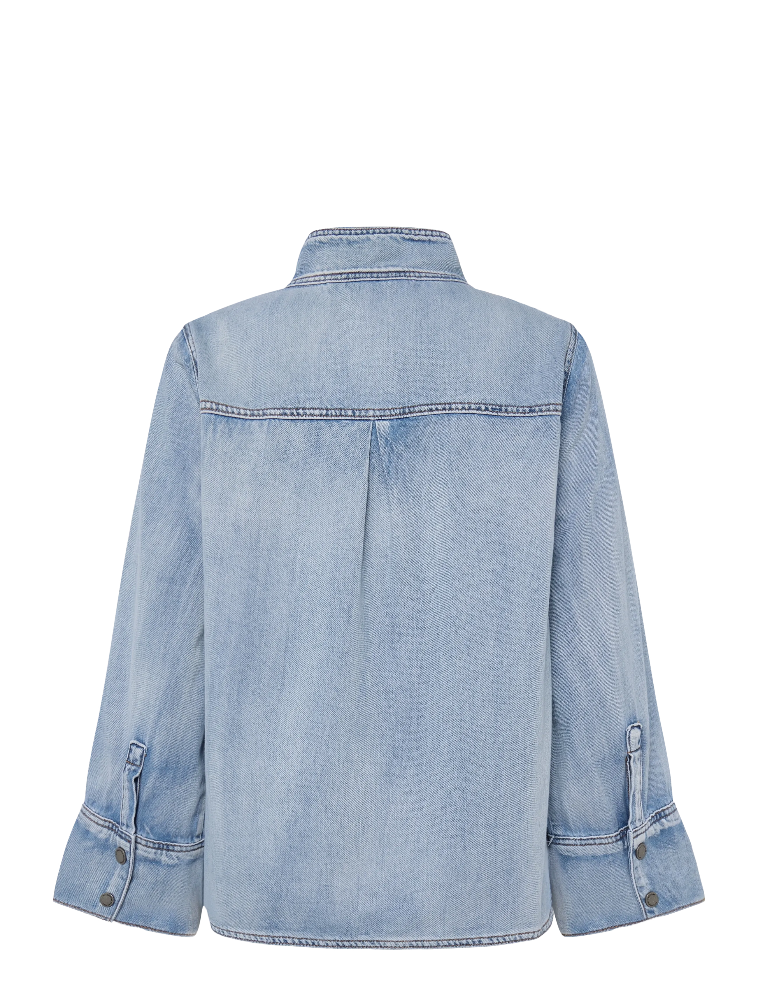 My Essential Wardrobe - HilmaMW 171 Boxy Blouse - teksasärgid - light blue wash - 2