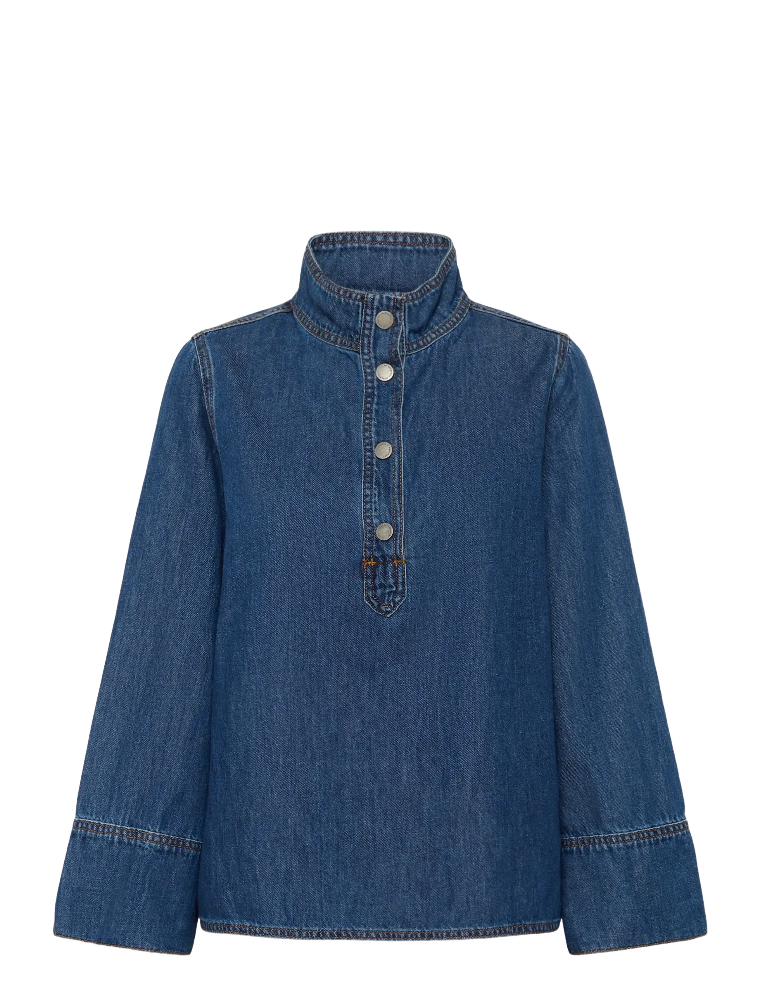 MY ESSENTIAL WARDROBE Hilmamw 171 Boxy Bluse Blau - 38 - Damen