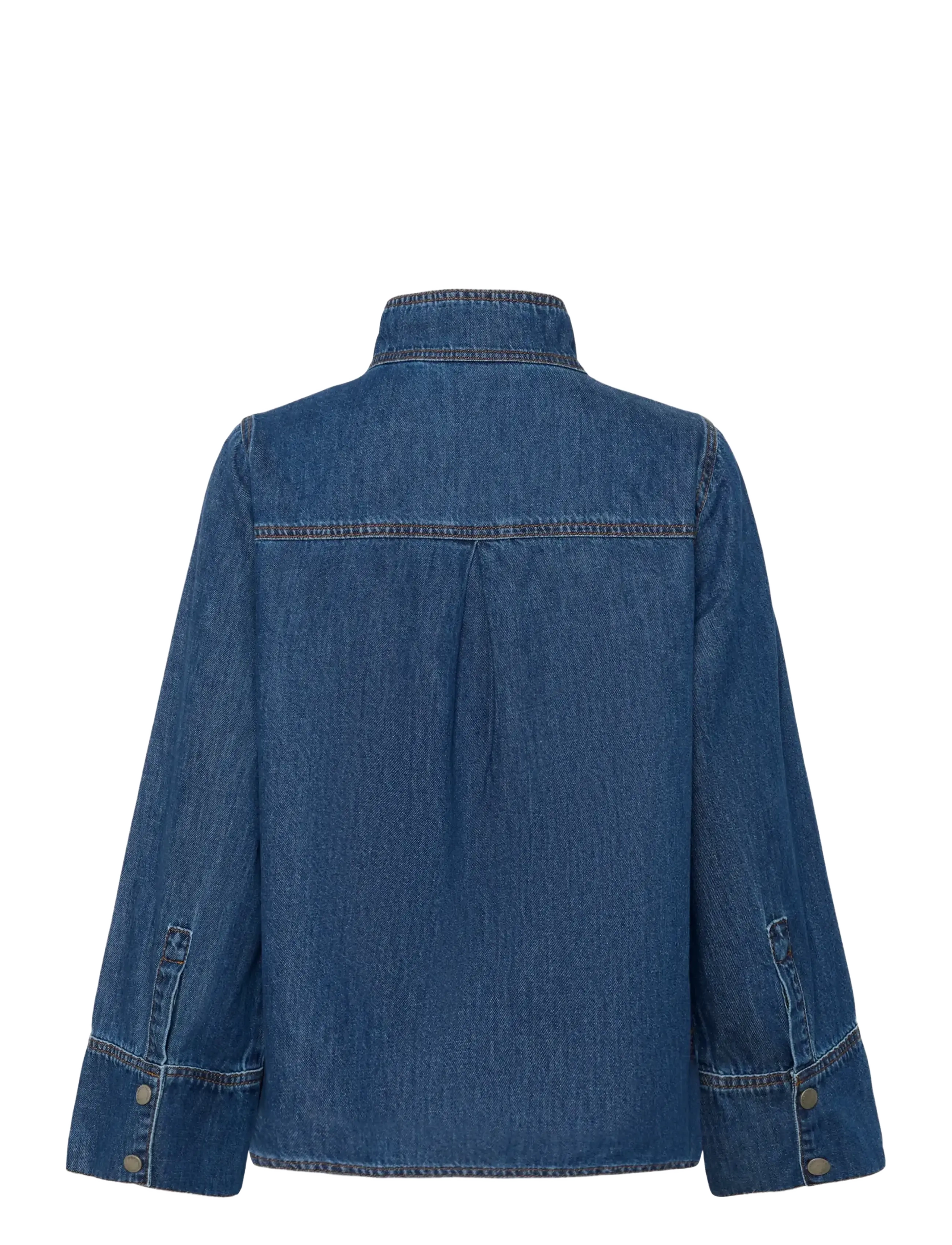 My Essential Wardrobe - HilmaMW 171 Boxy Blouse - jeanshemden - medium blue wash - 2