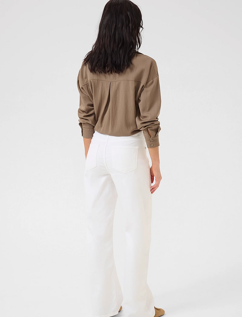 My Essential Wardrobe - LouisMW 131 High Wide - laia säärega teksad - bright white - 4