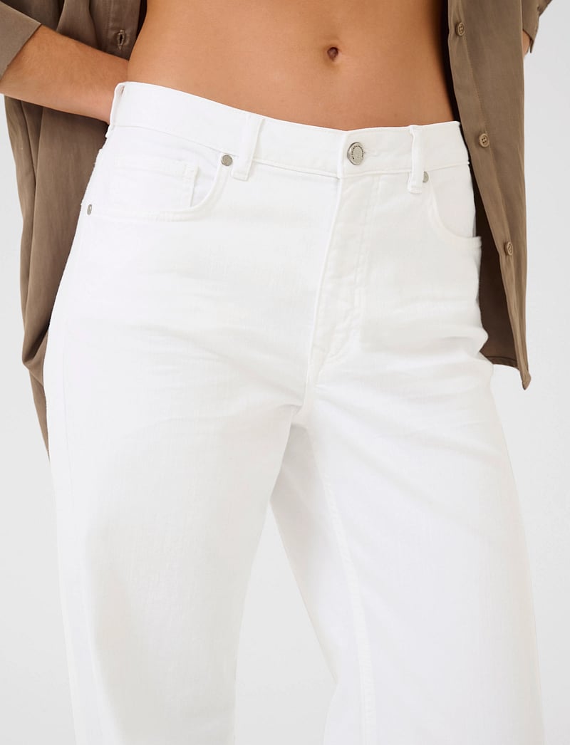 My Essential Wardrobe - LouisMW 131 High Wide - laia säärega teksad - bright white - 5