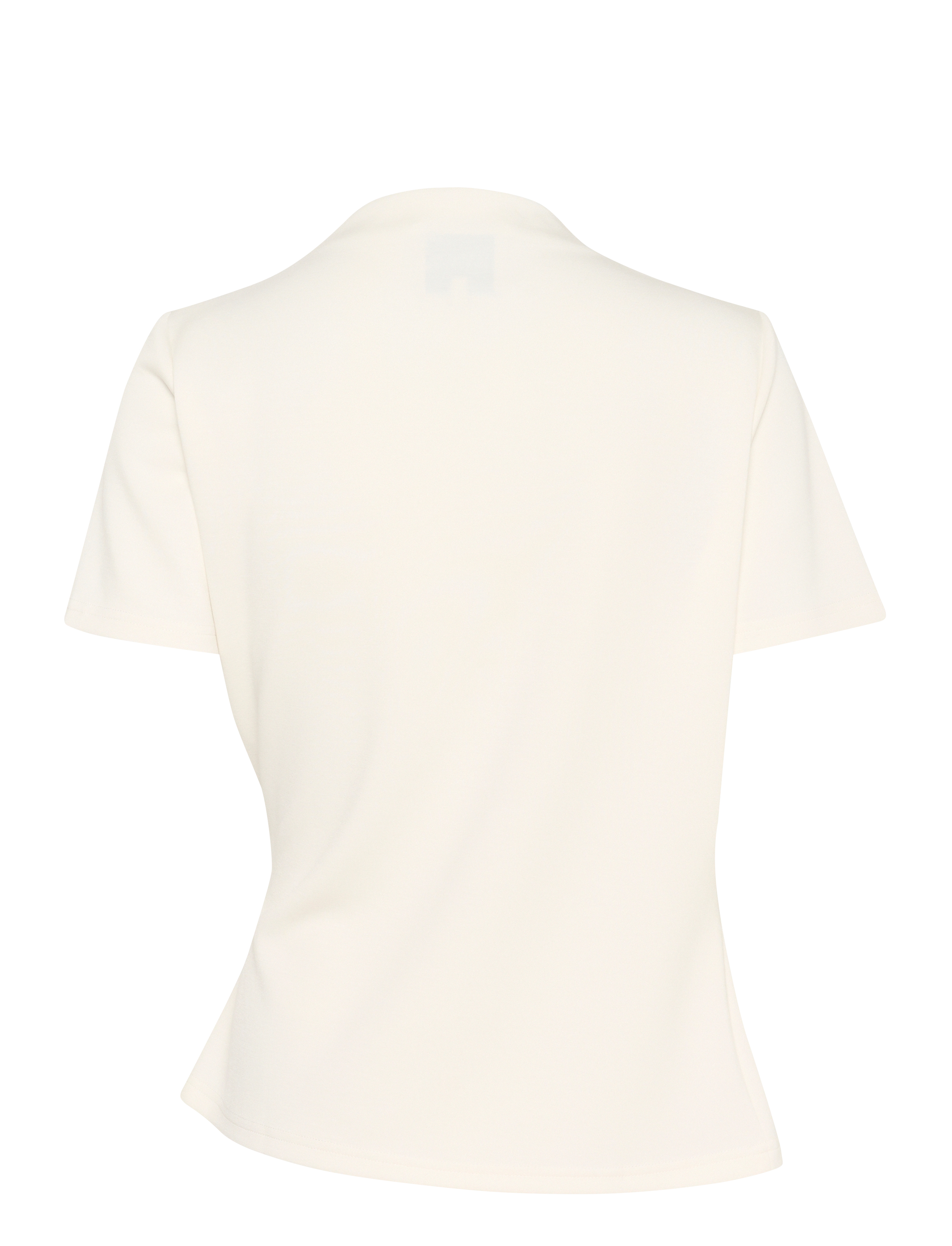 My Essential Wardrobe - HelleMW Tee - kurzärmelige blusen - snow white - 2