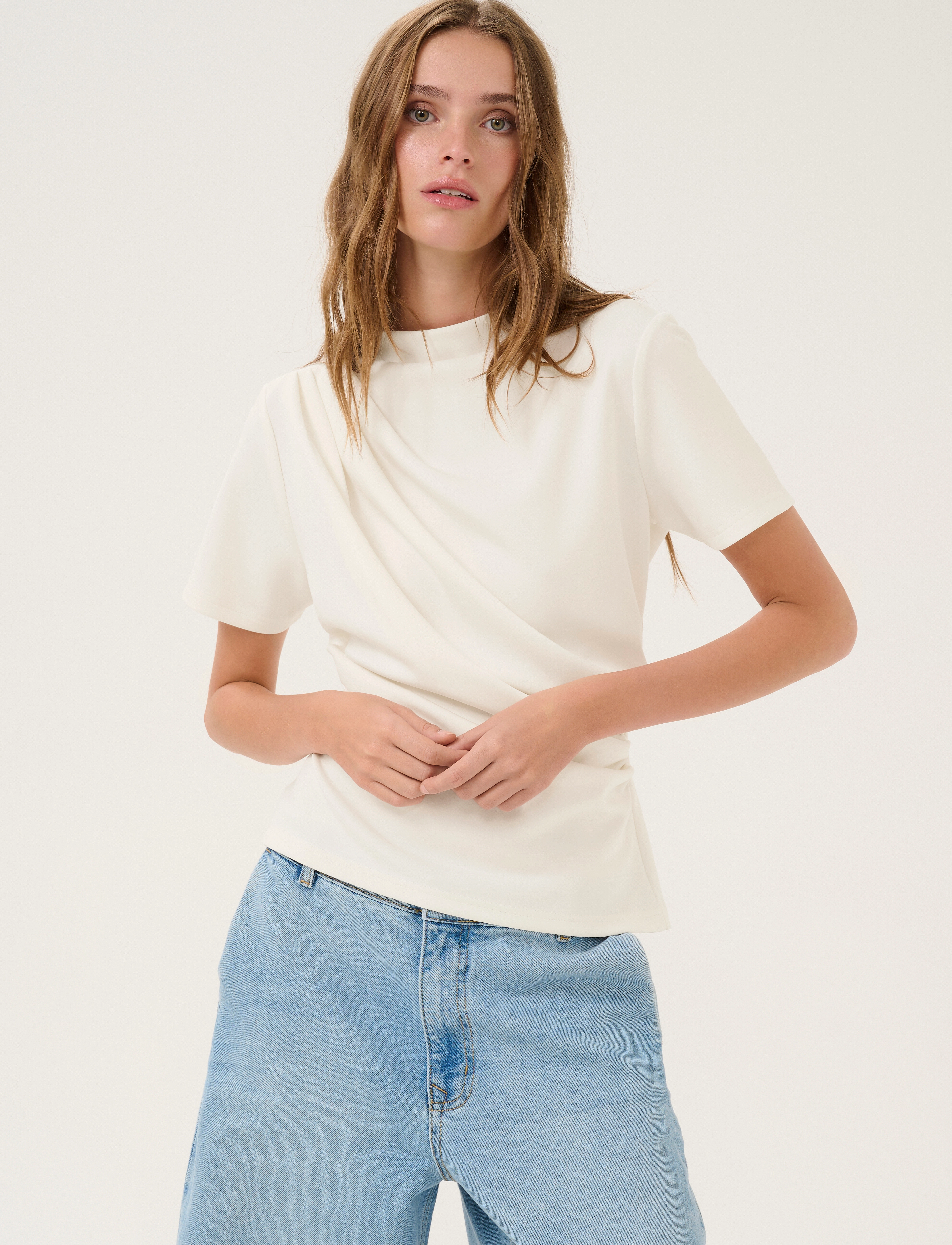 My Essential Wardrobe HelleMW Tee - Blusen - SNOW WHITE / white