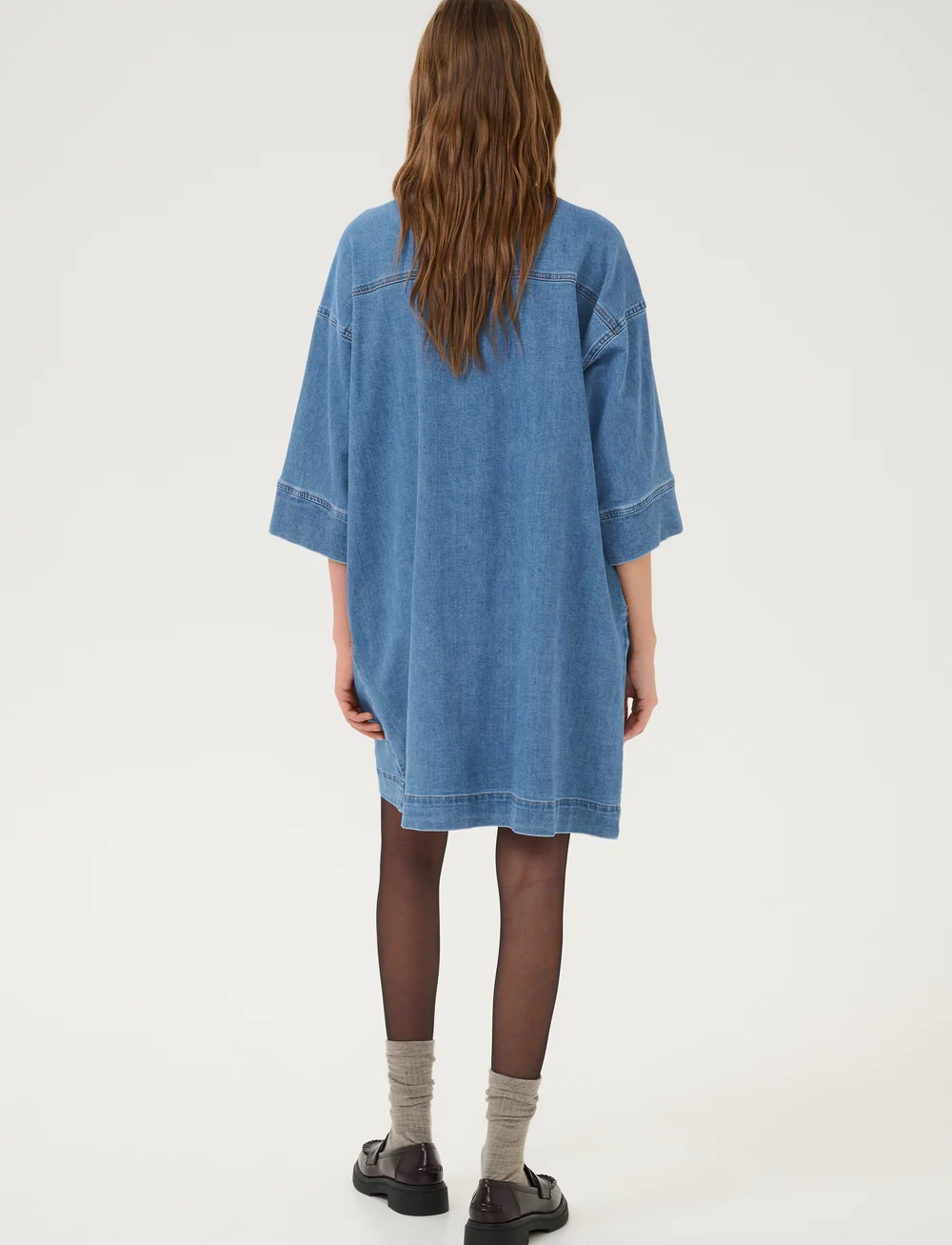 My Essential Wardrobe - LaraMW 115 Dress - jeanskleider - medium blue wash - 4