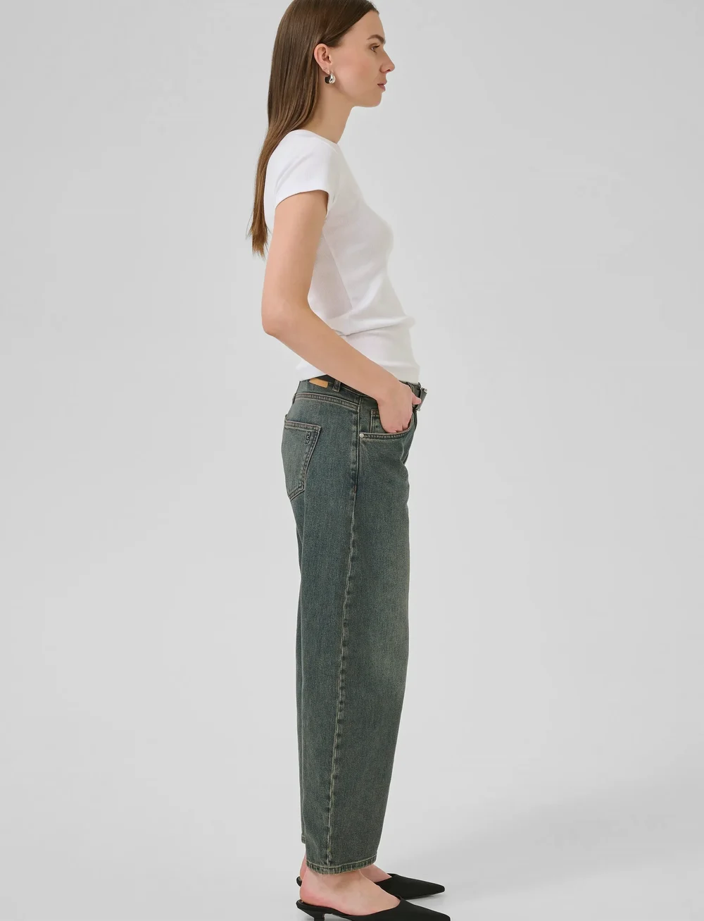 My Essential Wardrobe - BalooMW 139 High Barrel - barrel jeans - dark blue dirty wash - 3