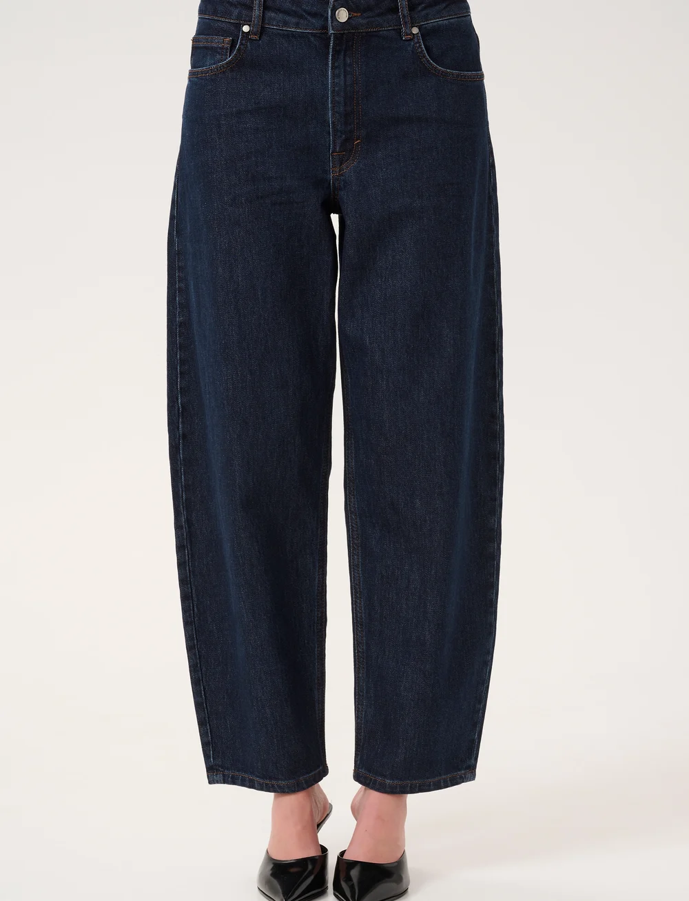 My Essential Wardrobe - BalooMW 139 High Tappered - barrel jeans - dark blue un-wash - 0
