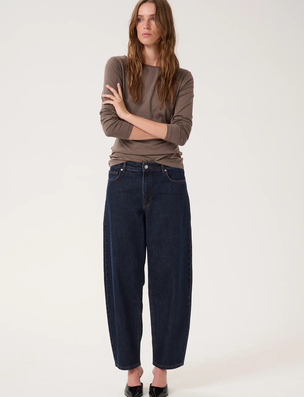 My Essential Wardrobe - BalooMW 139 High Tappered - barrel jeans - dark blue un-wash - 3