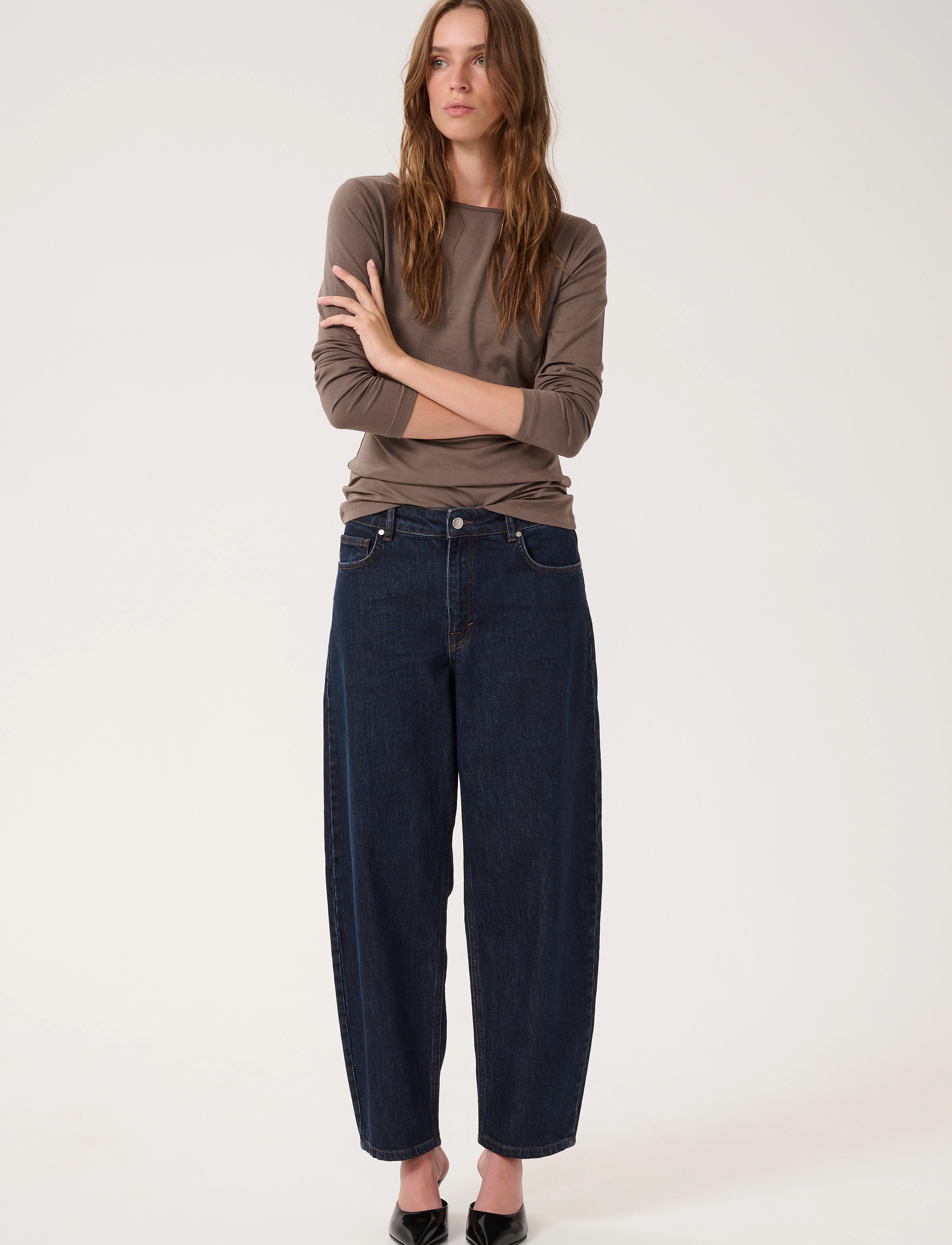 My Essential Wardrobe - Jeans Barrel MWBaloo 139 - barrel jeans - dark blue un-wash - 3