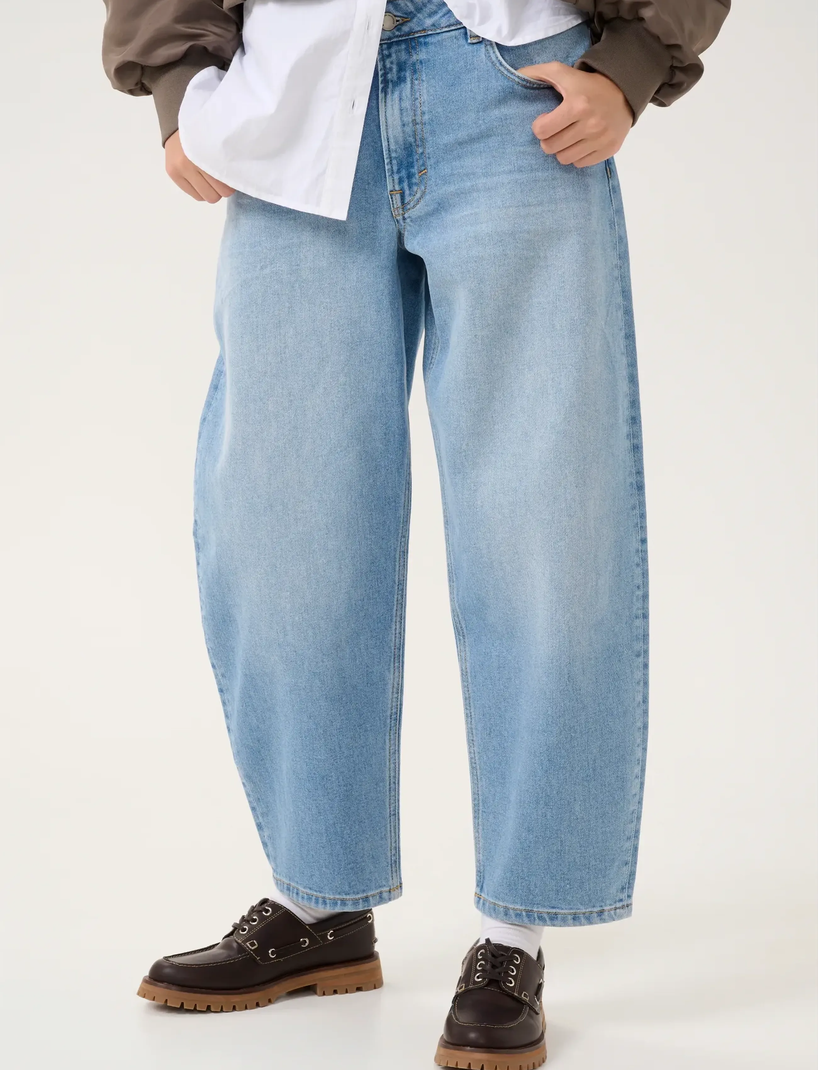 My Essential Wardrobe BalooMW 139 High Barrel - Teksad - LIGHT BLUE WASH / blue