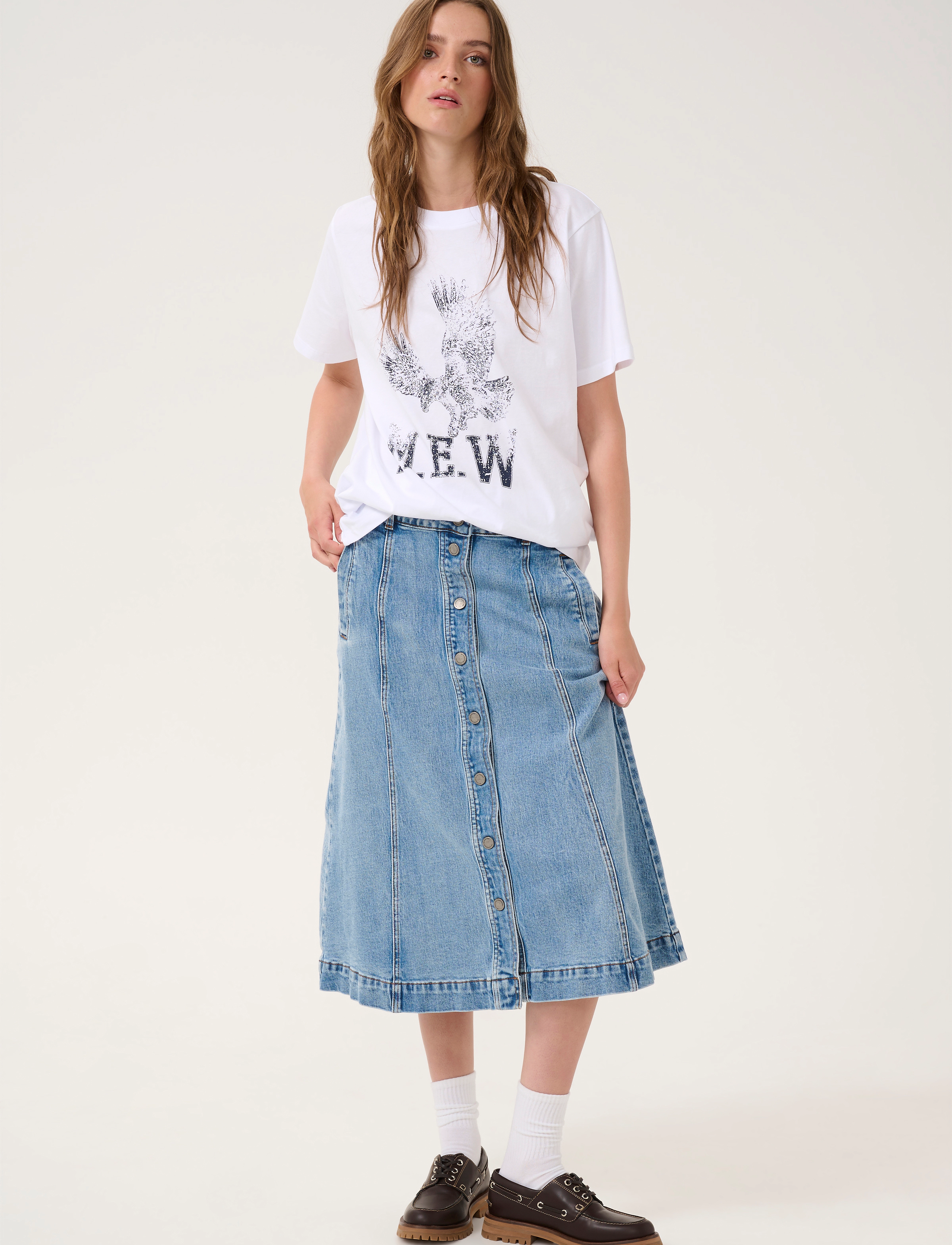 My Essential Wardrobe - EagleMW Boxy Tee - bright white - 3