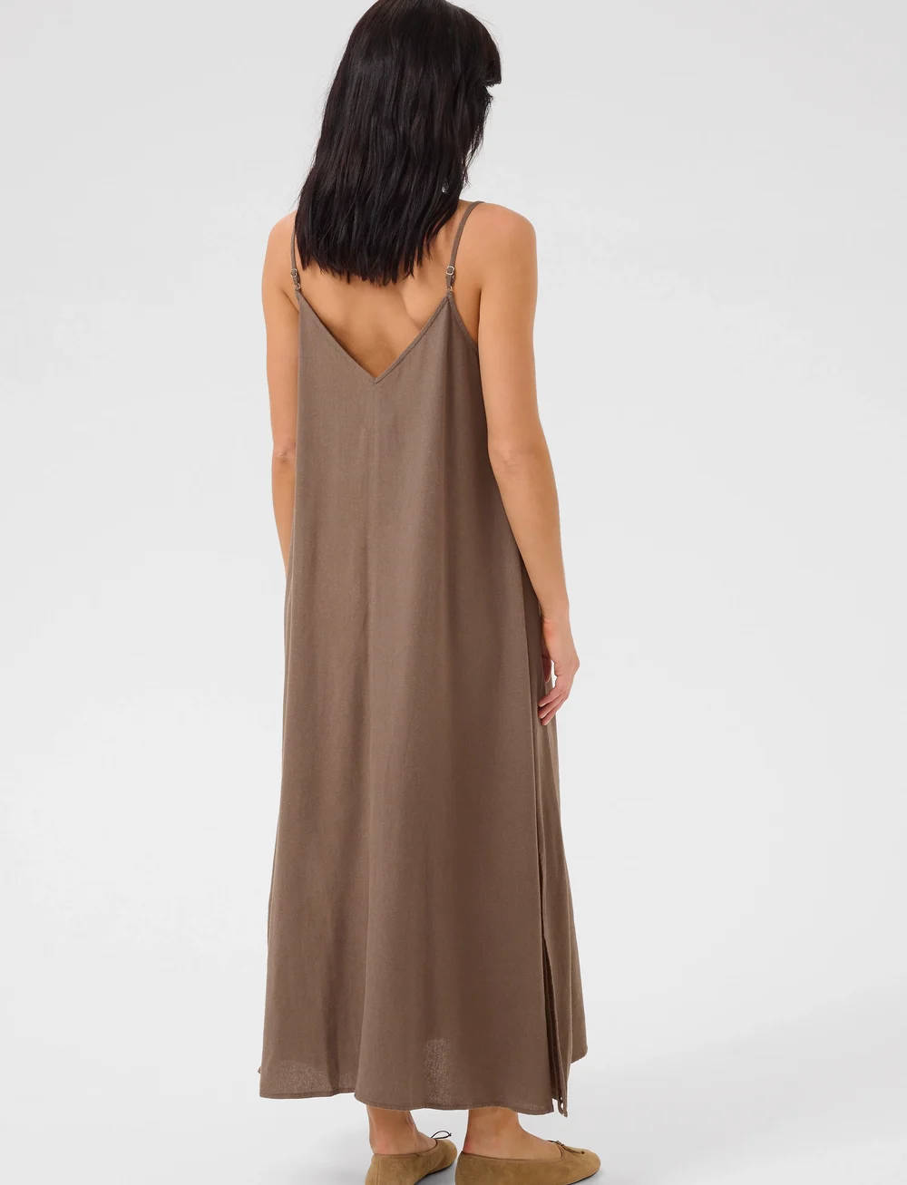 My Essential Wardrobe - DiasMW Nelly Strap Dress - midimekot - walnut - 3
