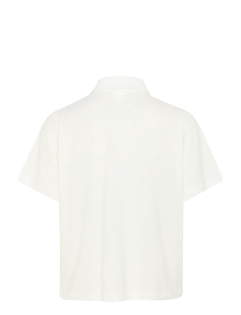 My Essential Wardrobe - AbbyMW Polo Tee - poloshirts - snow white - 2