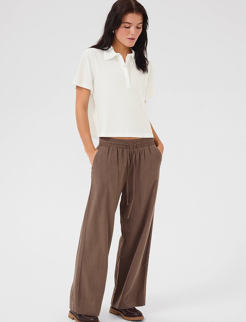 My Essential Wardrobe - AbbyMW Polo Tee - poloshirts - snow white - 3