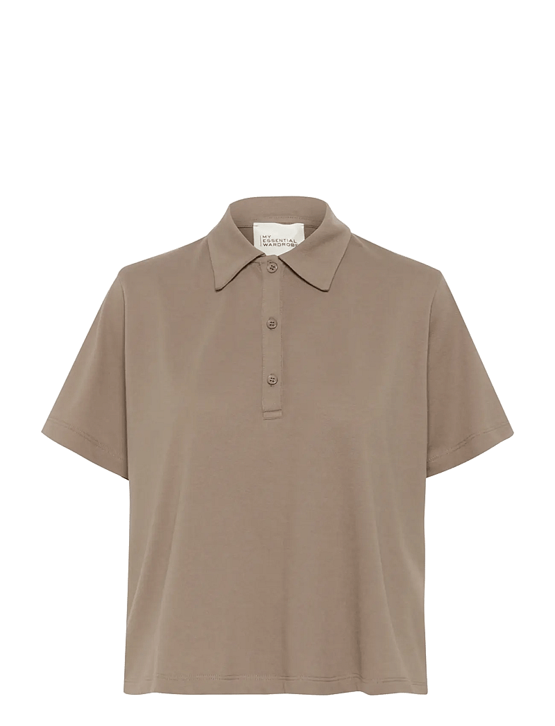 My Essential Wardrobe - AbbyMW Polo Tee - poloshirts - walnut - 1