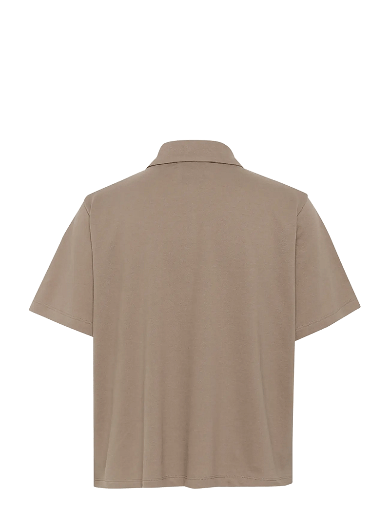 My Essential Wardrobe - AbbyMW Polo Tee - poloshirts - walnut - 2