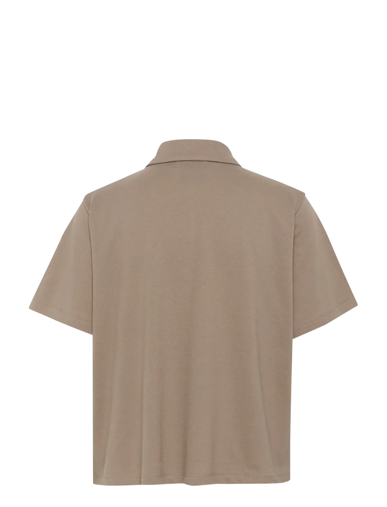 My Essential Wardrobe - AbbyMW Polo Tee - poloer - walnut - 2