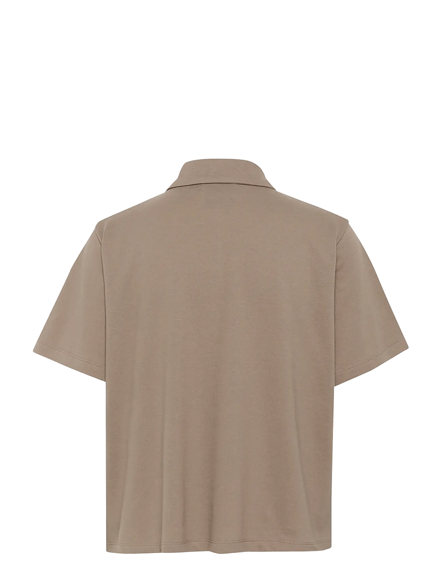 My Essential Wardrobe - AbbyMW Polo Tee - poloshirts - walnut - 2