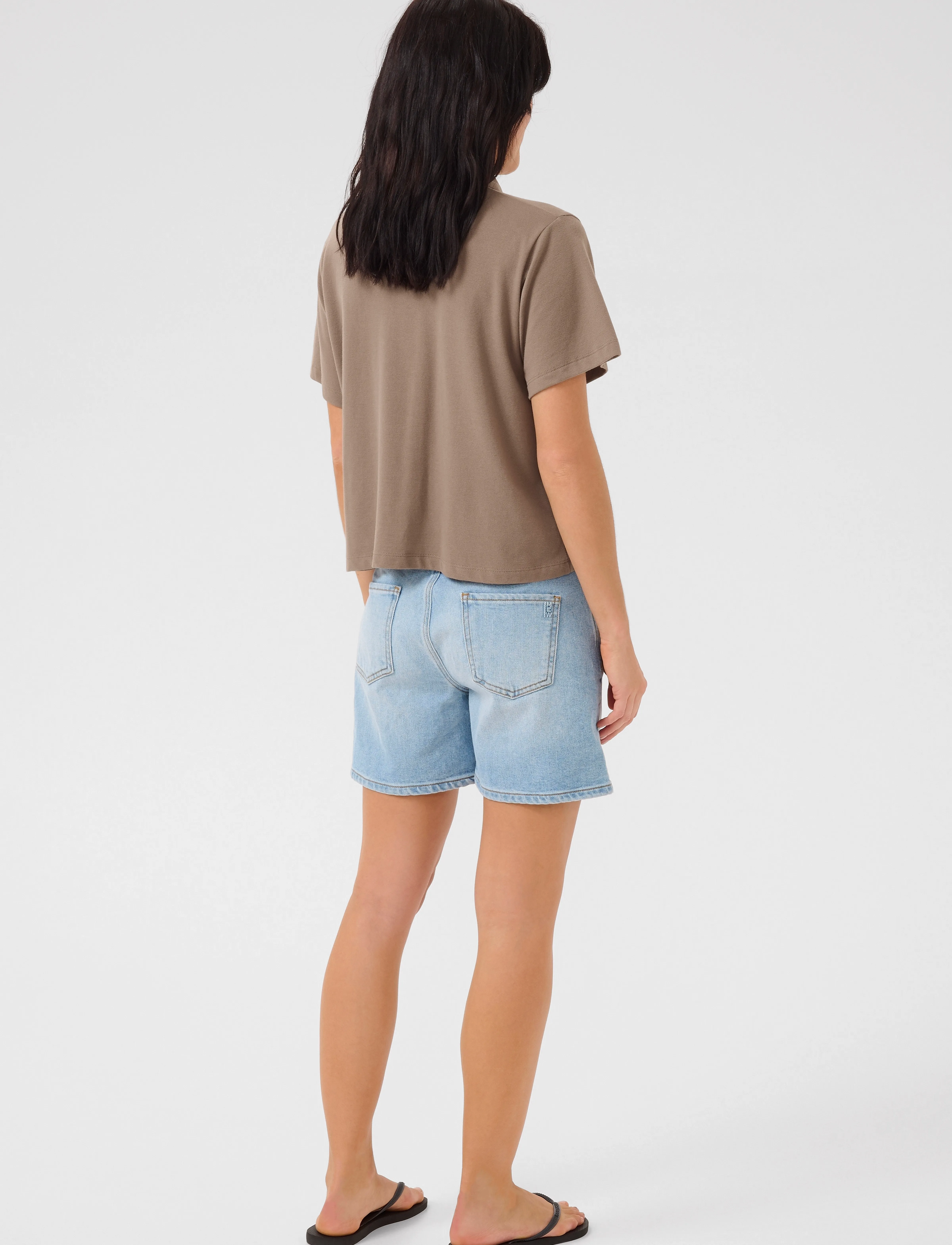 My Essential Wardrobe - AbbyMW Polo Tee - poloer - walnut - 4