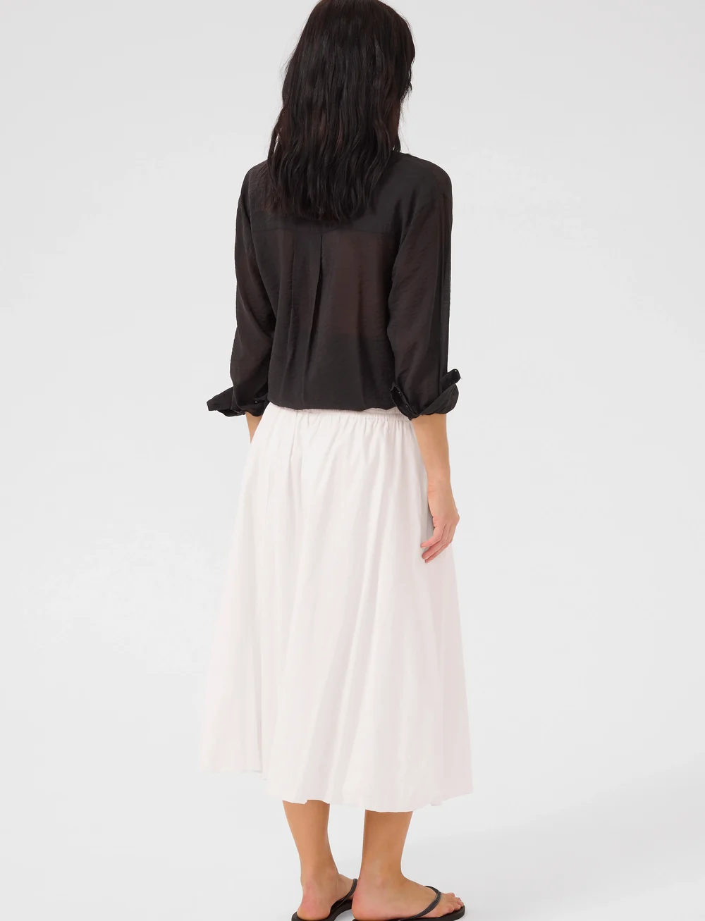 My Essential Wardrobe - SunnaMW Baloon Skirt - midi kjolar - bright white - 4