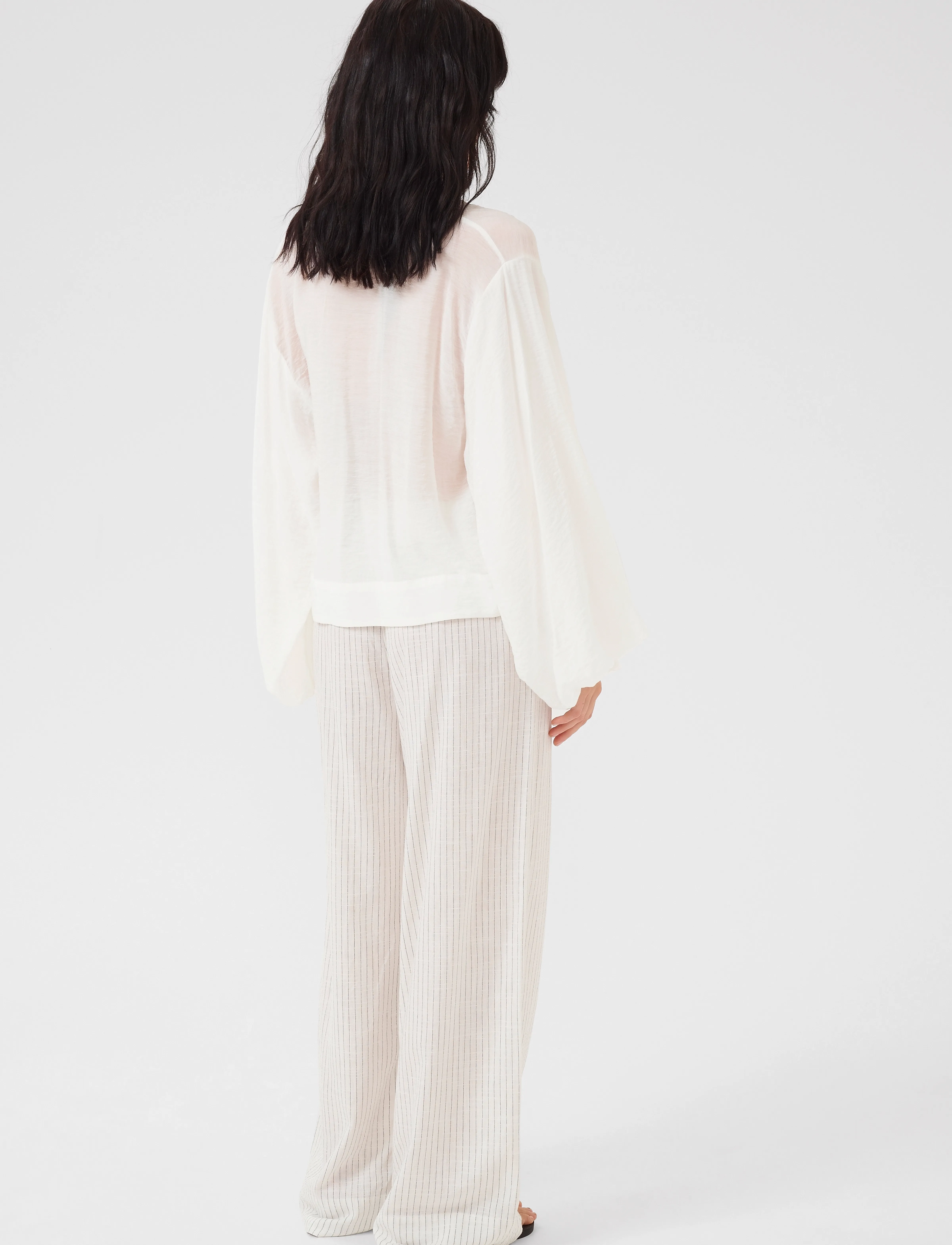 My Essential Wardrobe - LiloMW Blouse - pikkade varrukatega pluusid - snow white - 4
