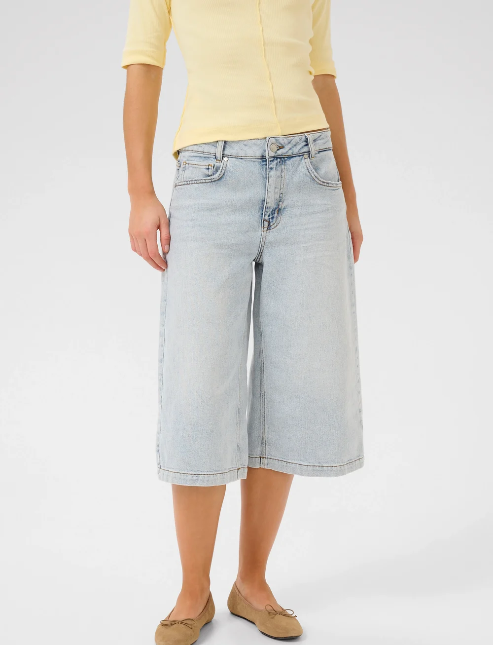 My Essential Wardrobe - DangoMW 139 High X-Wide Shorts - jorts - light blue retro wash - 0