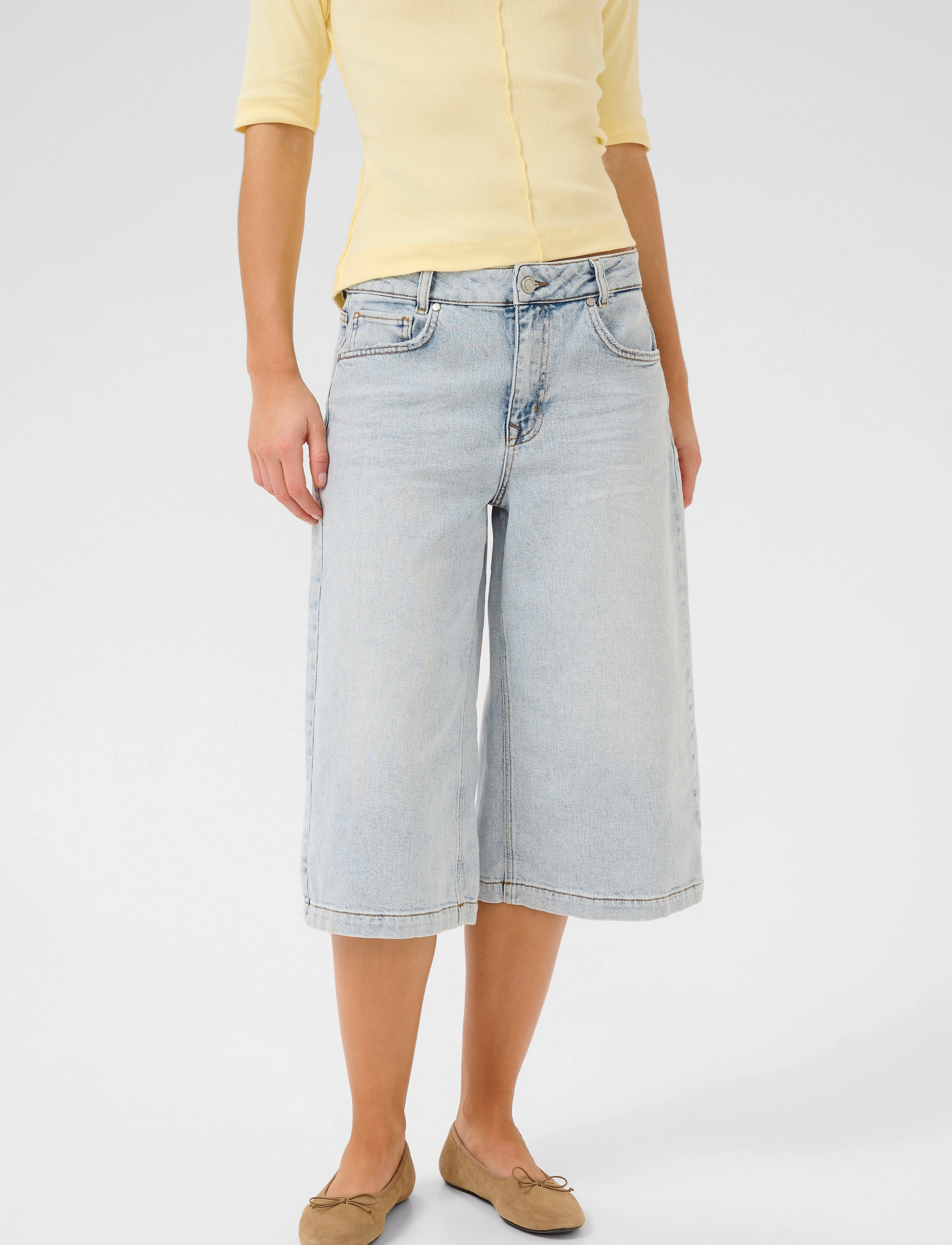 My Essential Wardrobe - DangoMW 139 High X-Wide Shorts - light blue retro wash - 0